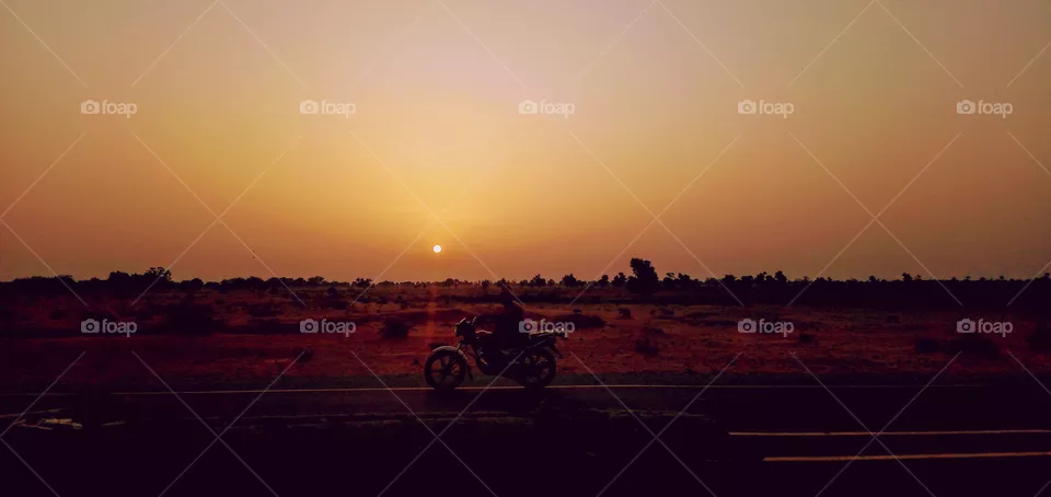 morning sunrise Ride.