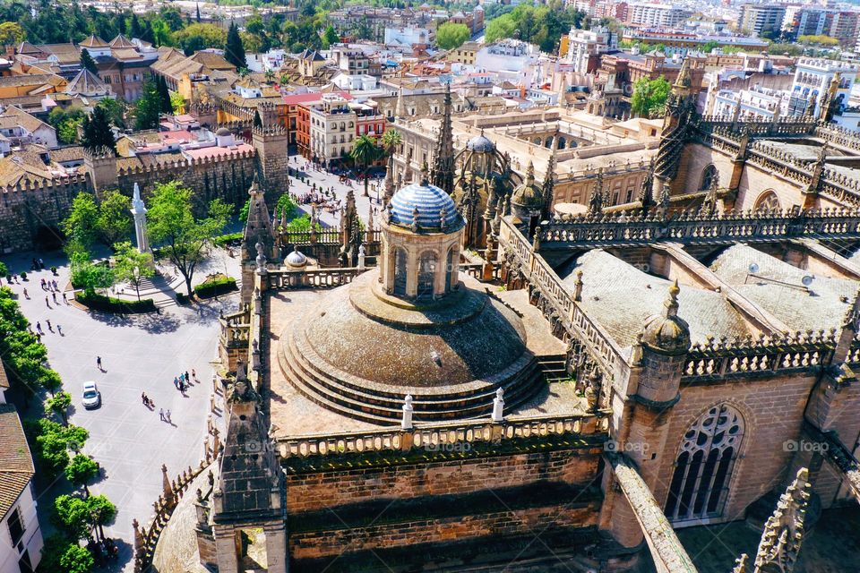 Aerial shot from Sevilla