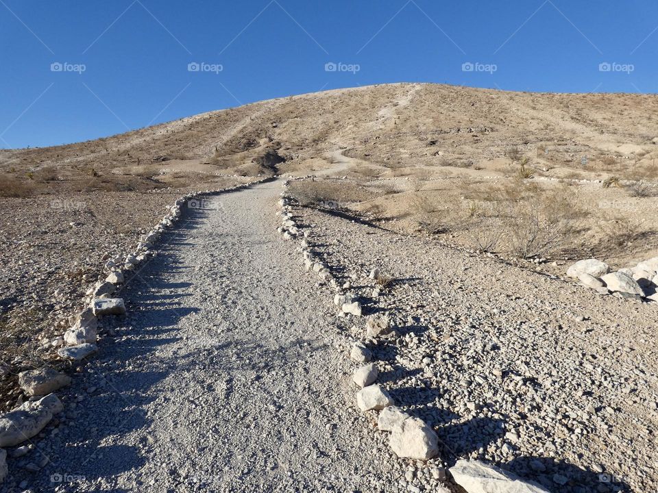 A beautiful hike on a desert mountain