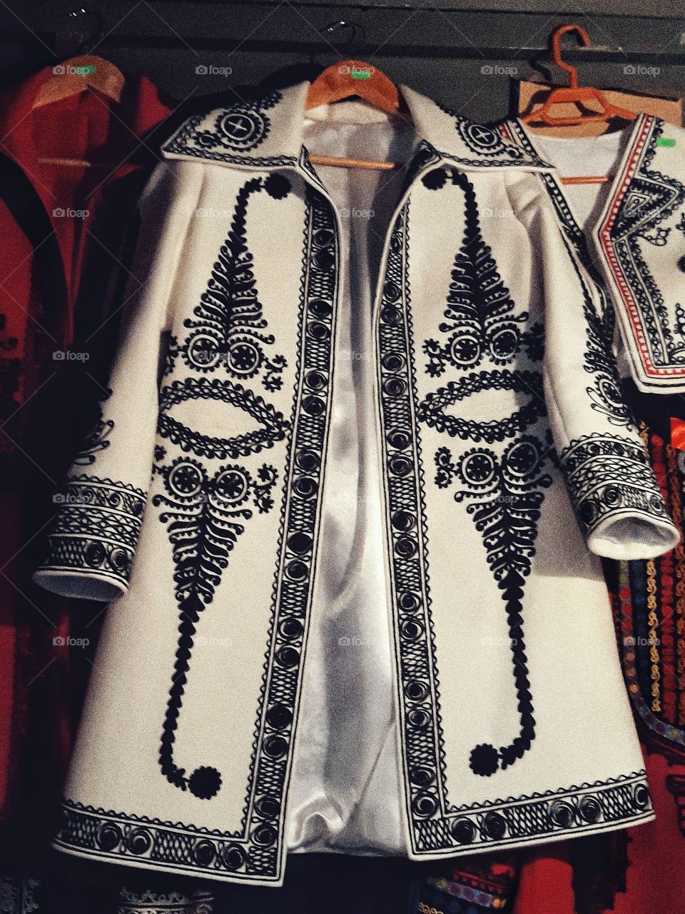 Traditional, handmade Romanian coat