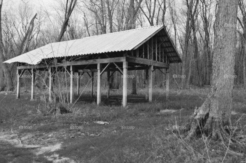 Abandoned gazebo 
