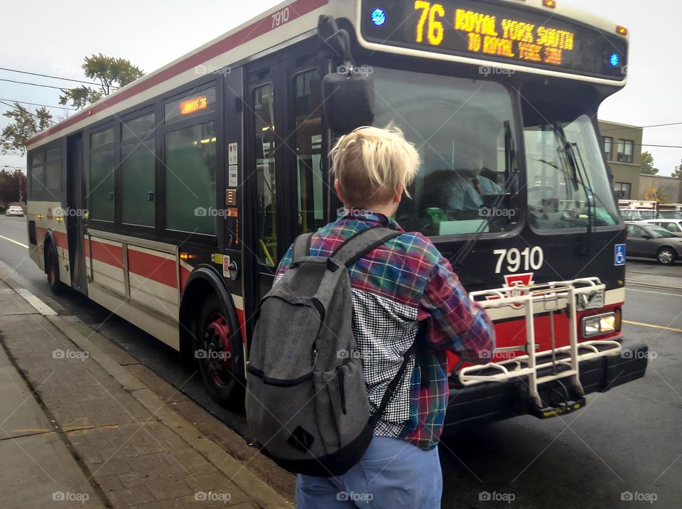 Waiting for the bus