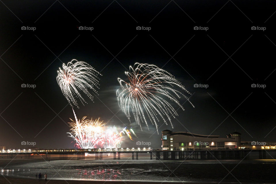 Weston-super-Mare fireworks 
