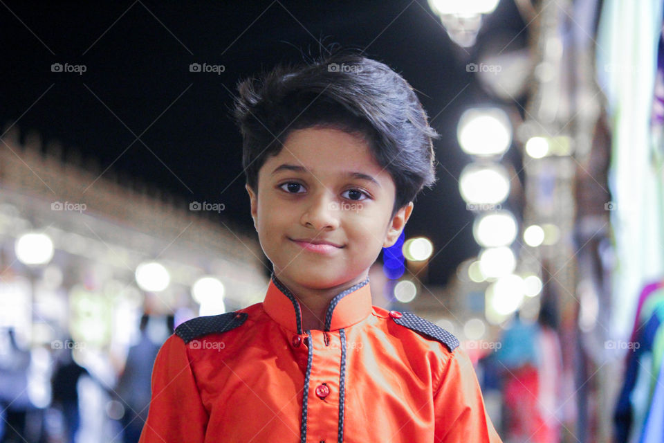 Portrait of smiling Indian boy