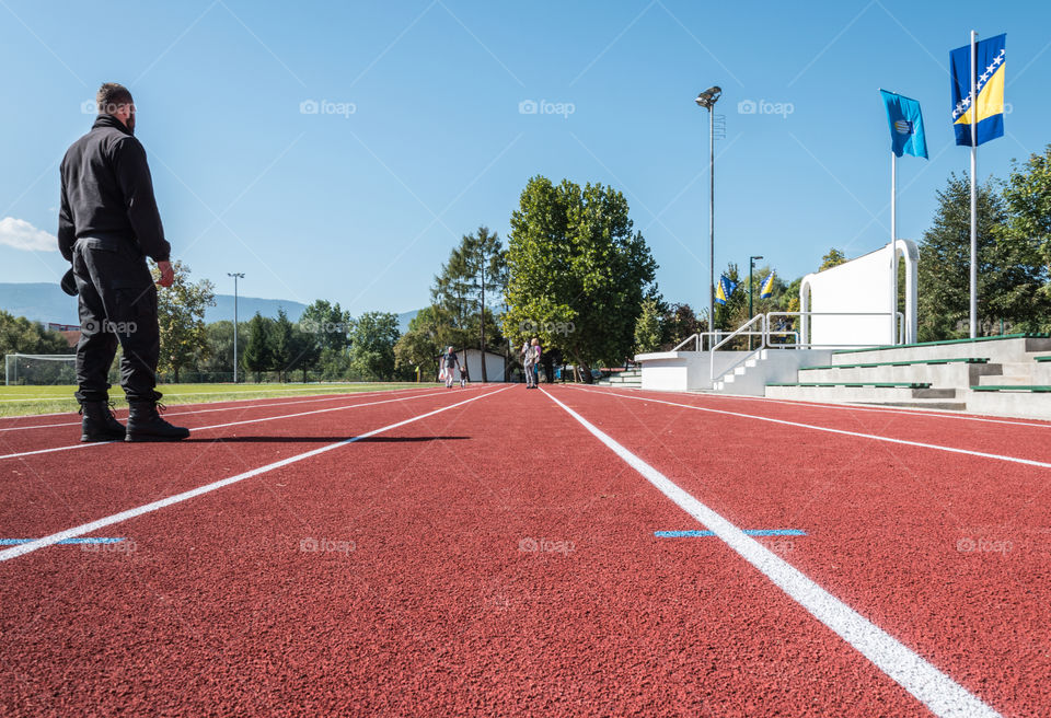 Athletics track