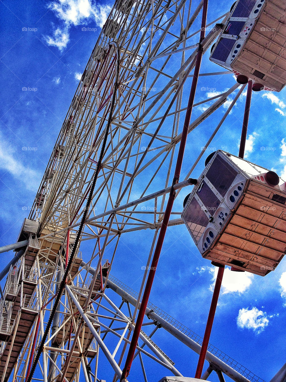 sky wheel children clouds by penguincody