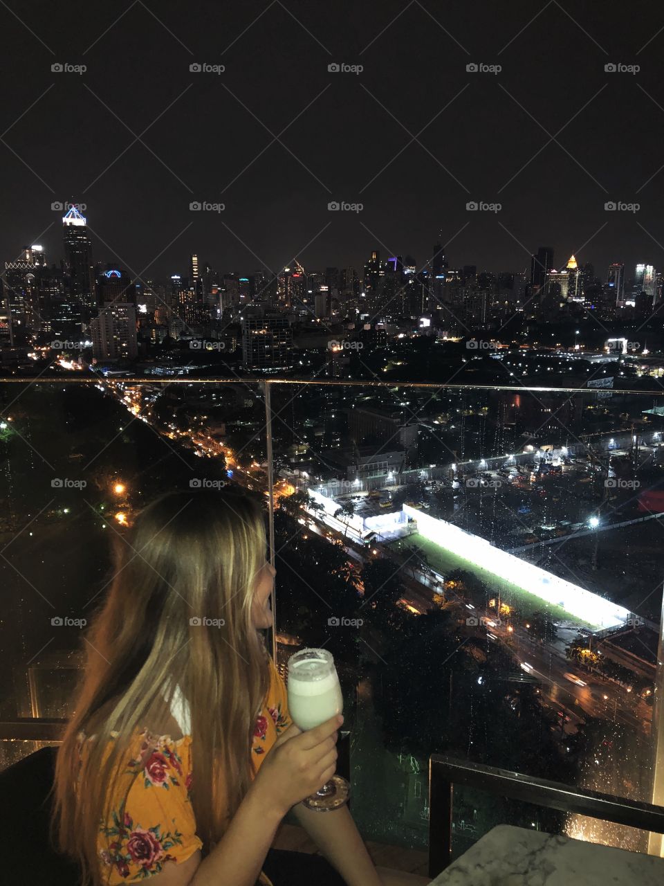 Bangkok by night  skyline beautiful 