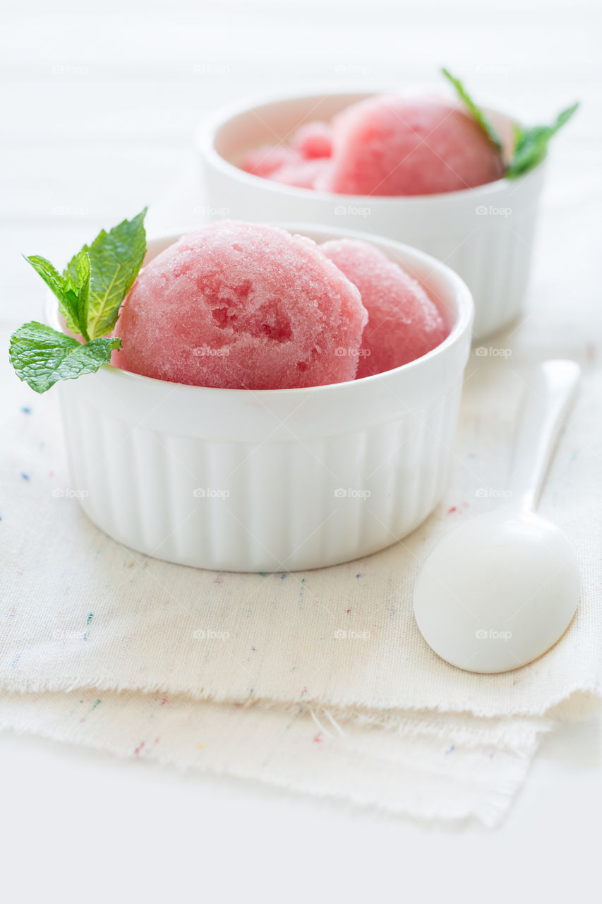 Watermelon ice cream