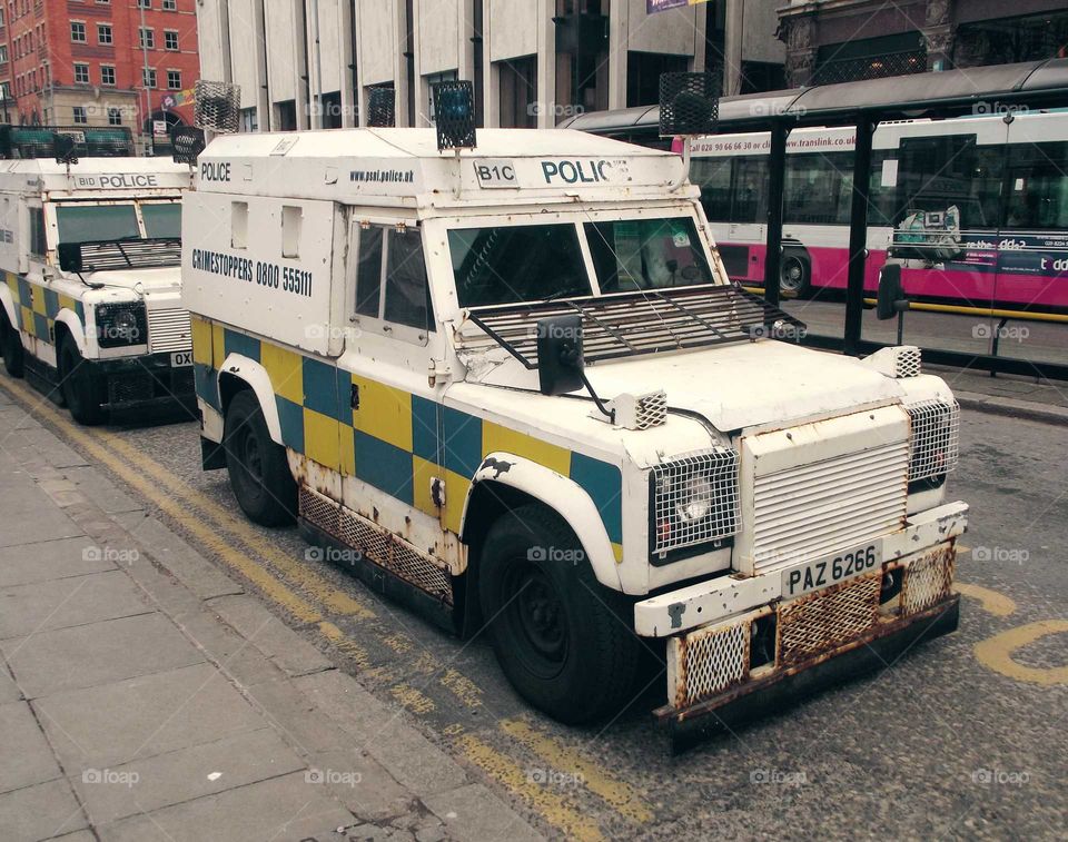 Northern Ireland Police vehicle