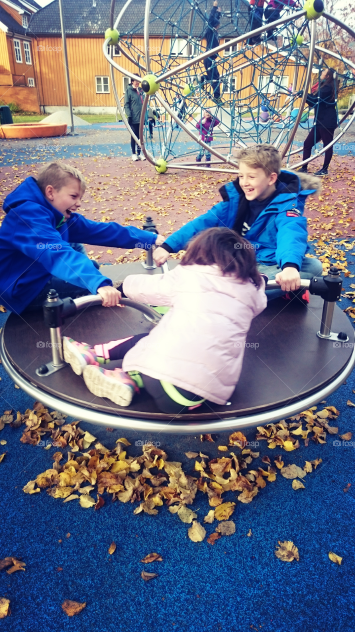 G-force. Playing in the park