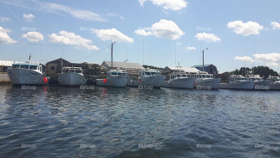 Boats on the water