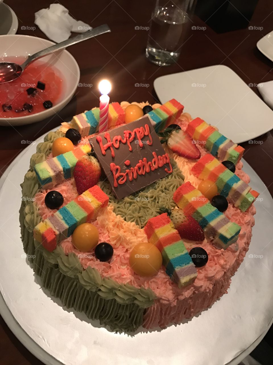 Rainbow Birthday Cake
