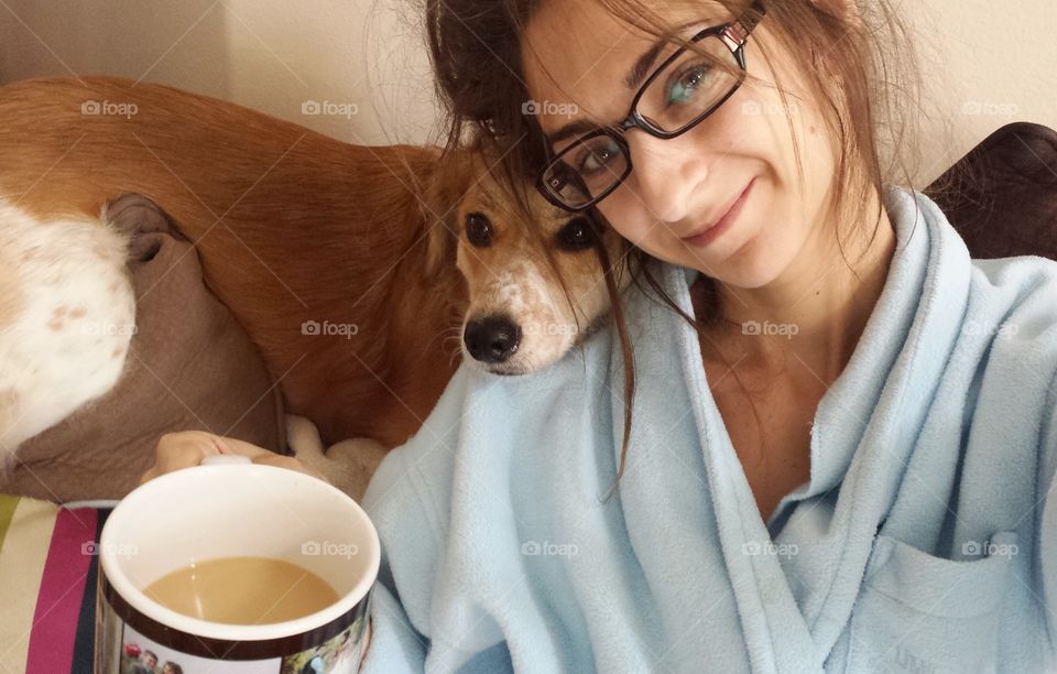 Coffee & Penny Lane. Morning Puppy Love
