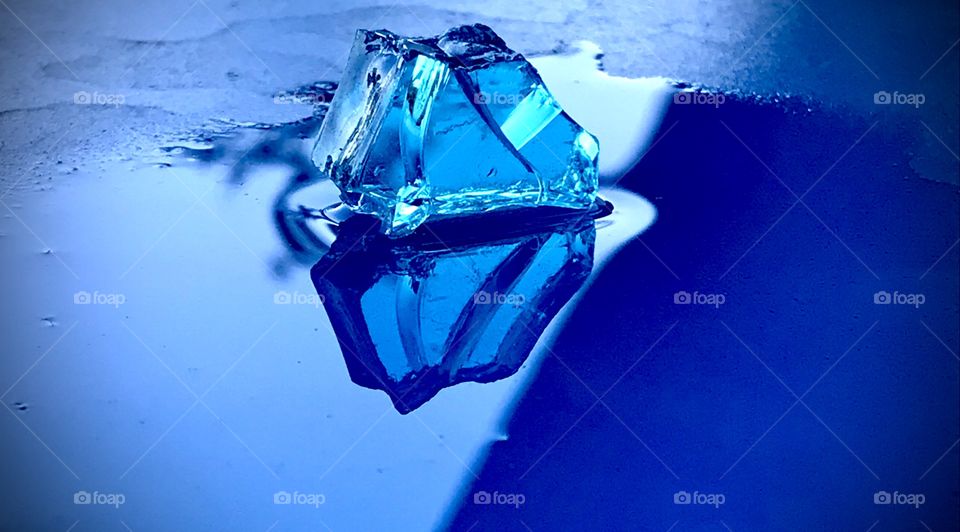 Blue perfection over reflection 