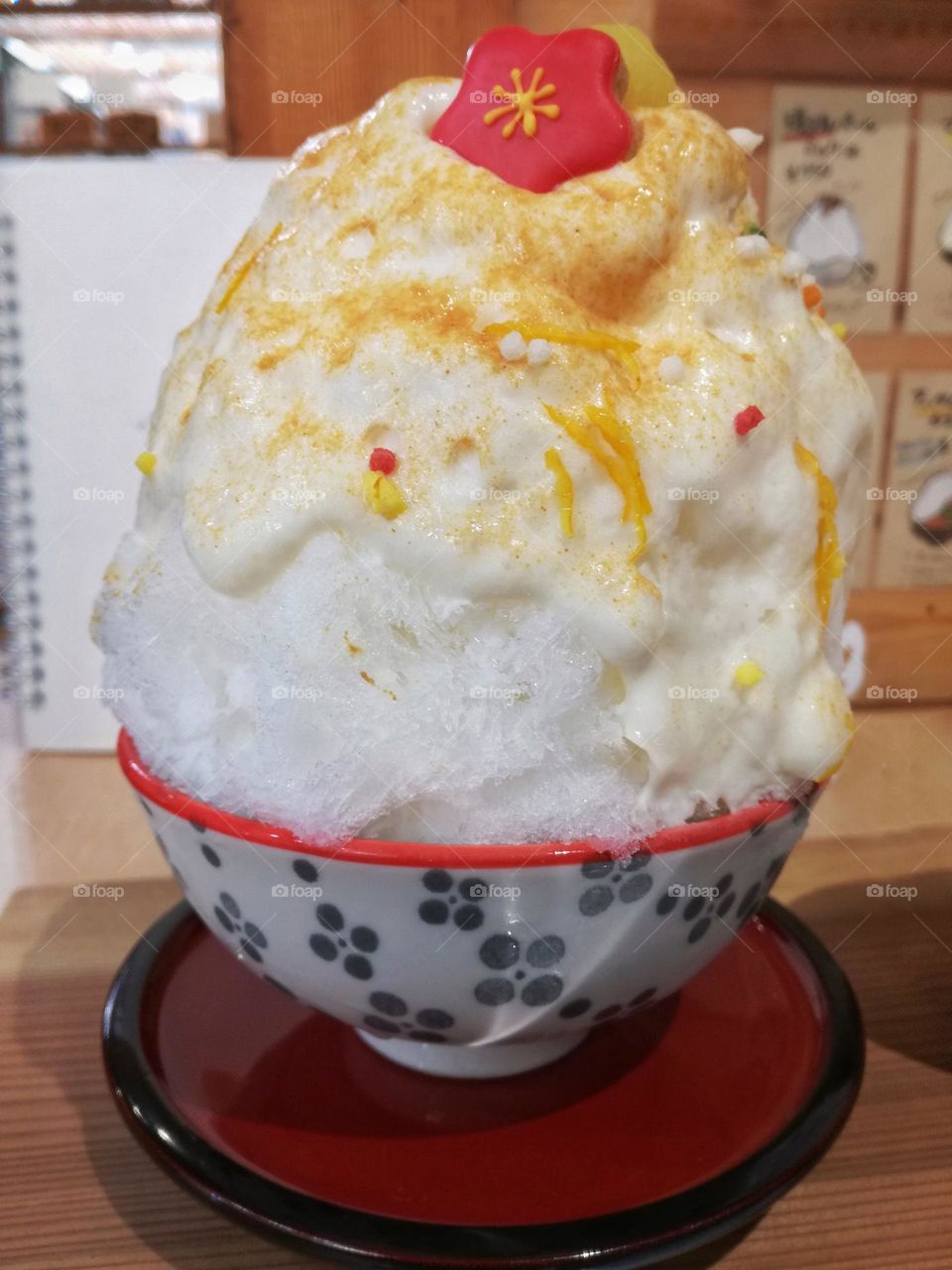 Japanese shaved ice cream