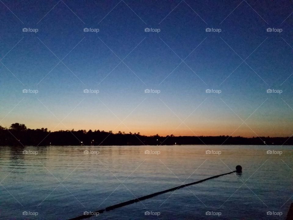 Sunset on Lake Attitash