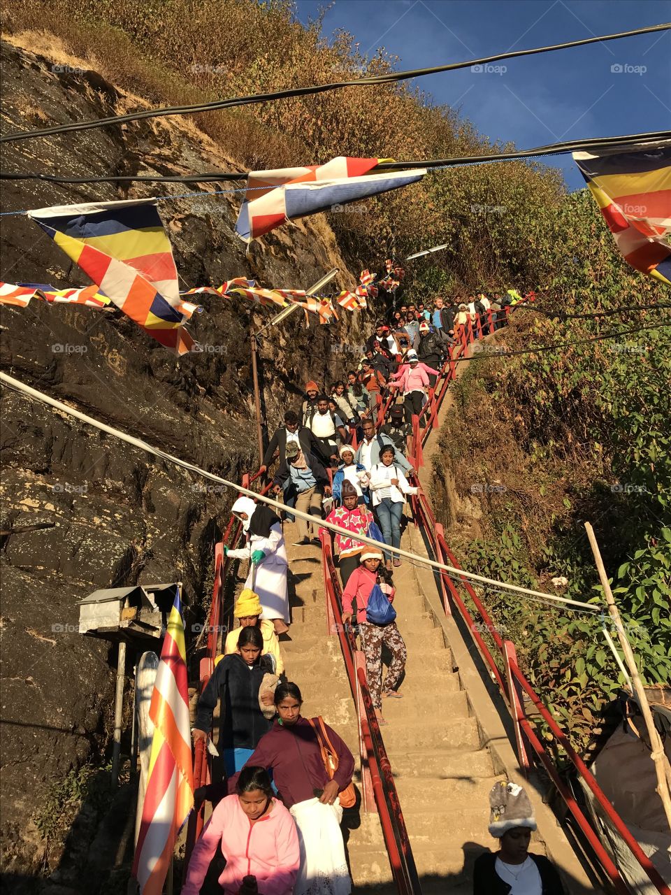 Stairs to heaven - Steps of Adams Peak