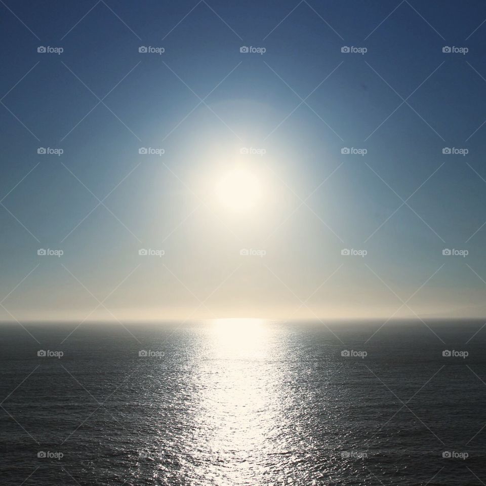 Sun, Sunset, Sea, Ocean, Sky