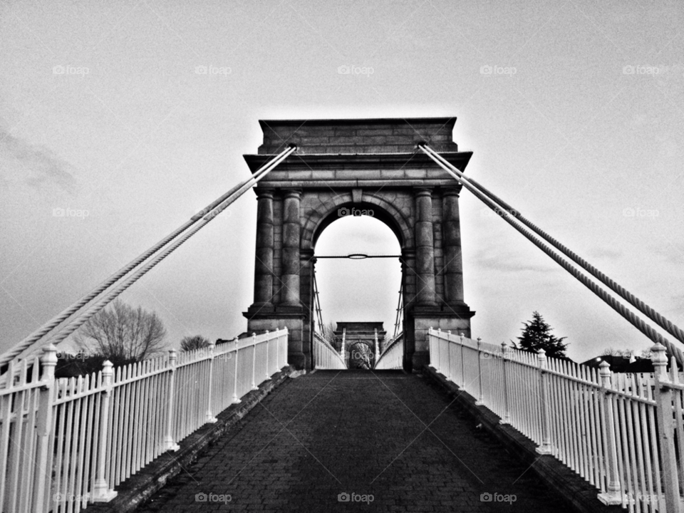 nottingham embankment bridge walkway by bob54