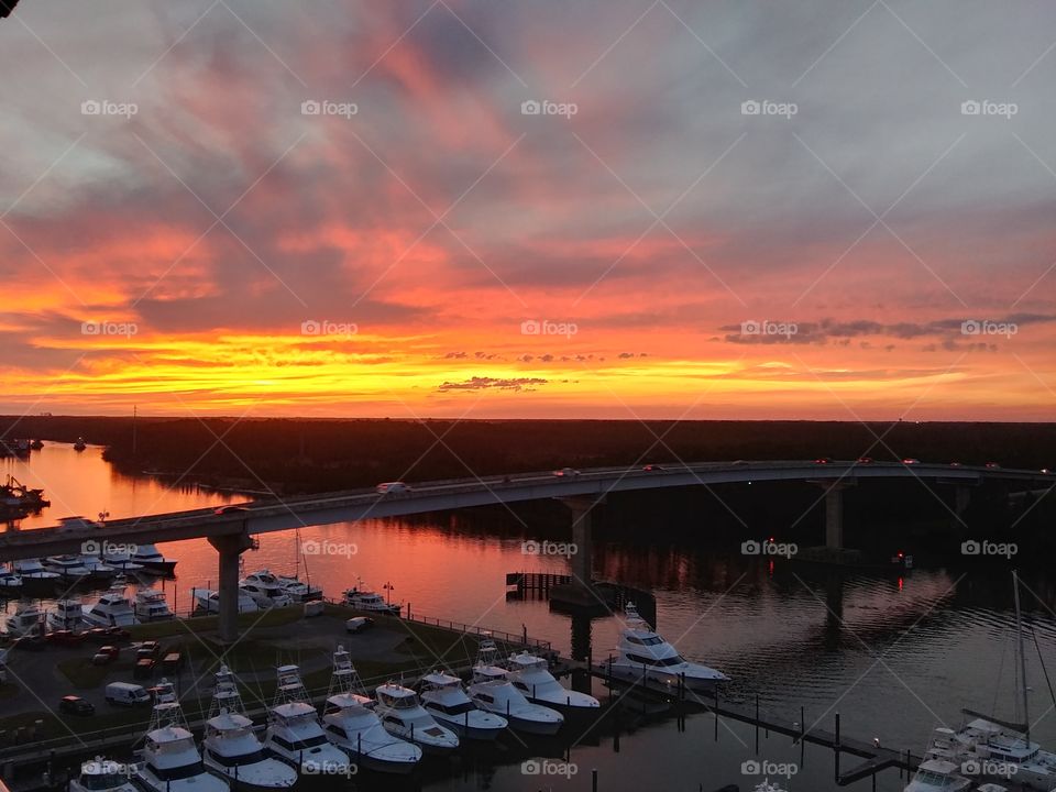 Sunset over the Bridge