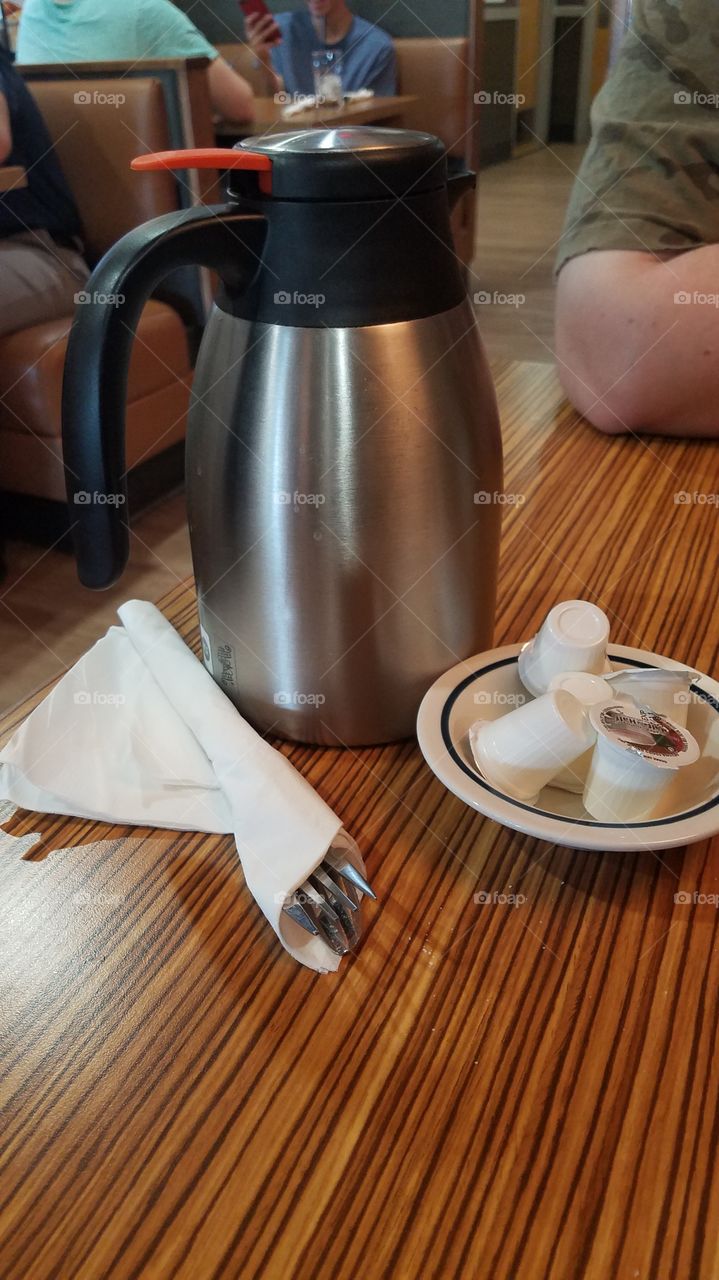 Just some coffee and some creamer