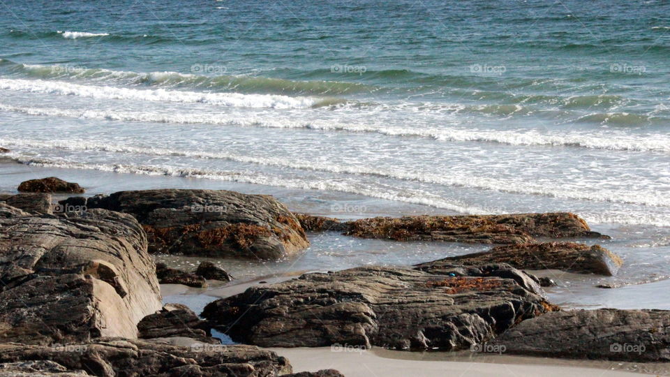 One of the many beaches on the east coast of Canada it the ocean playground of Nova Scotia 