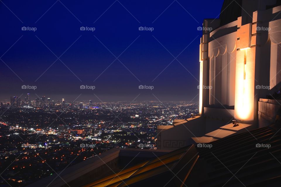 Los Angeles by night seen from Griffith Observatory 