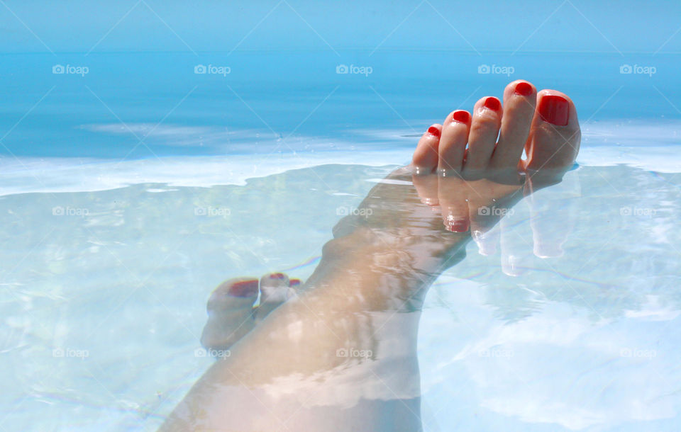 Summertime in the pool