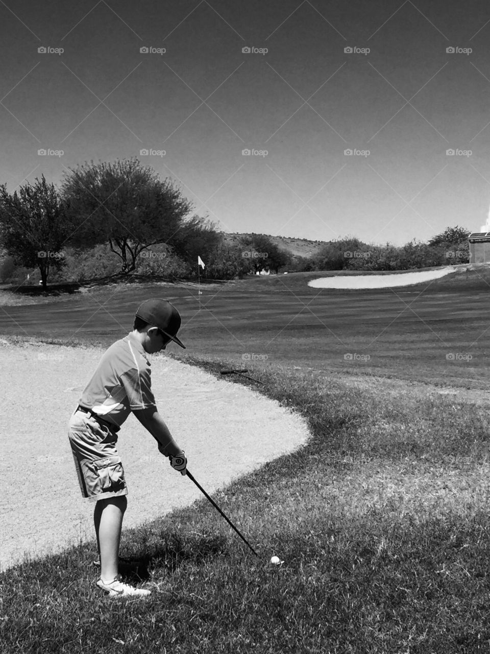 Junior Golfer. Junior golfer