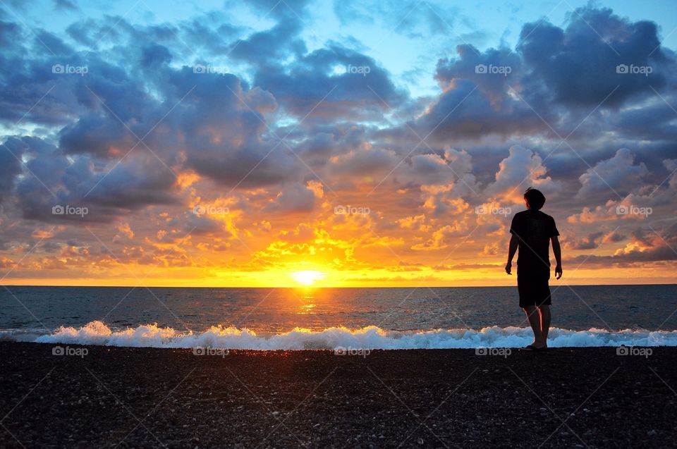 Sunset at the Black Sea 