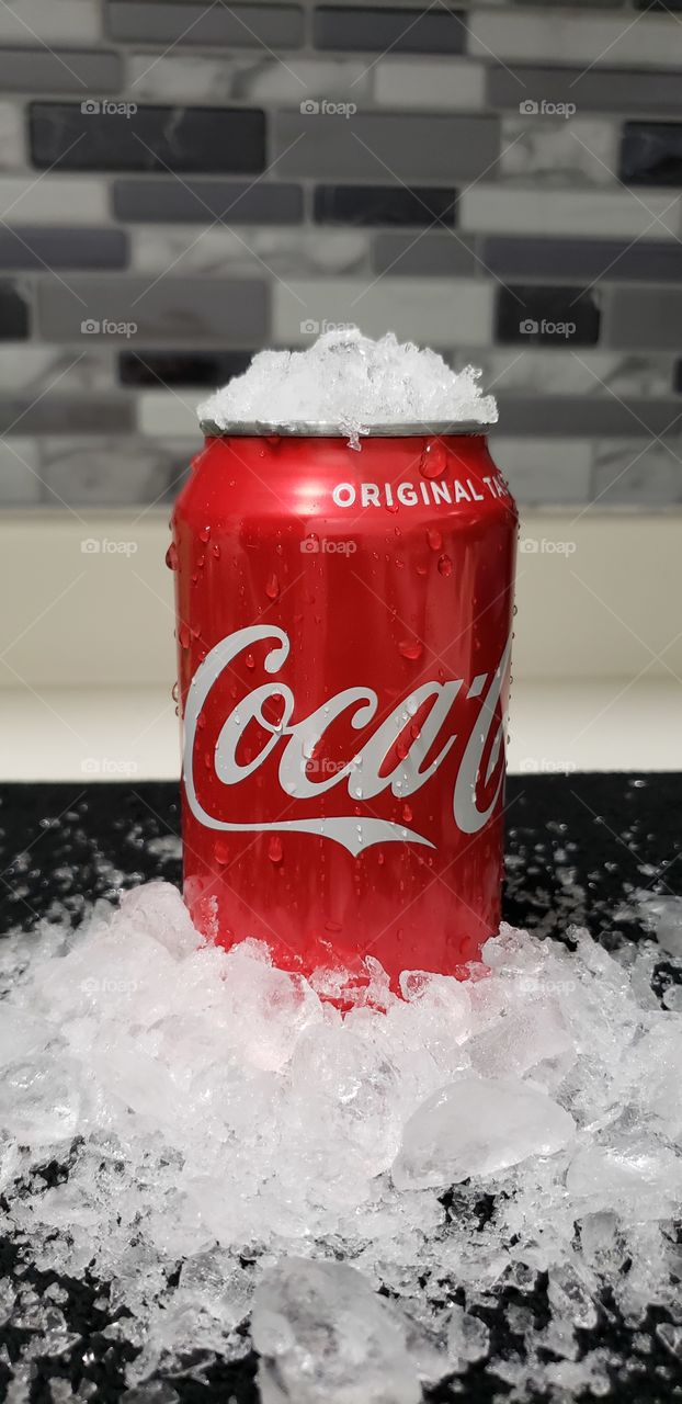 Coca Cola with ice