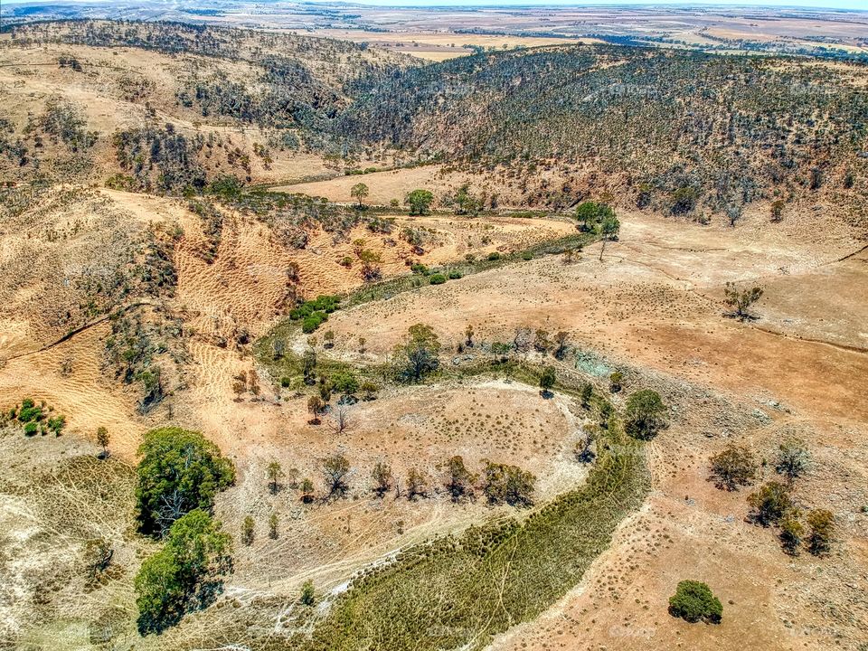 Aerial oblique view of Gorge Creek