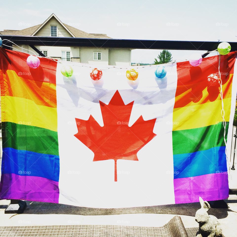 Canada + LGBT flag