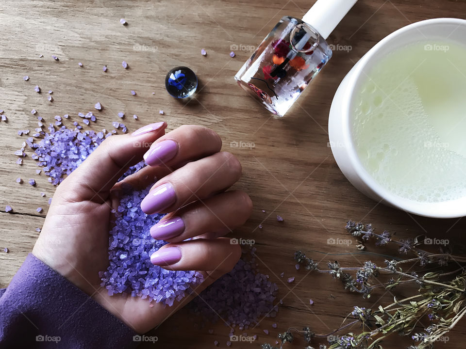 Spa procedures for hands and nails 