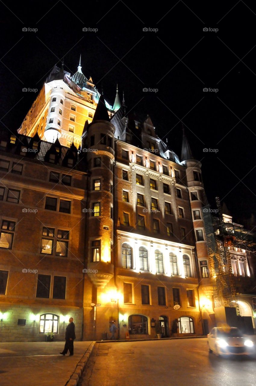 Chateau frontenac at Night, Quebec