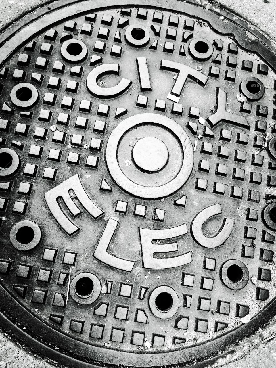 City Elec. Sometimes art is lurking just below your view. 