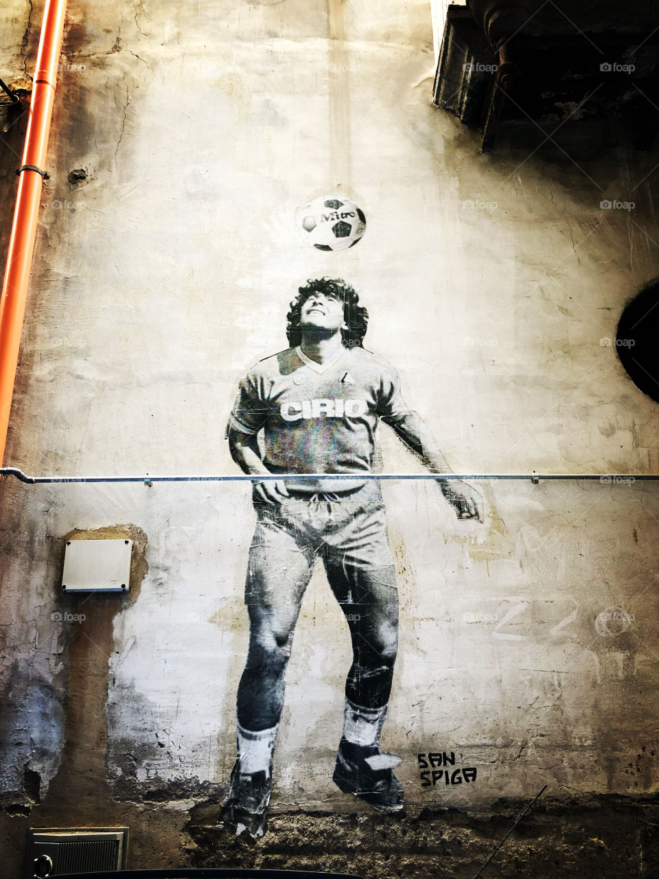Diego Armando Maradona graffiti Naples 