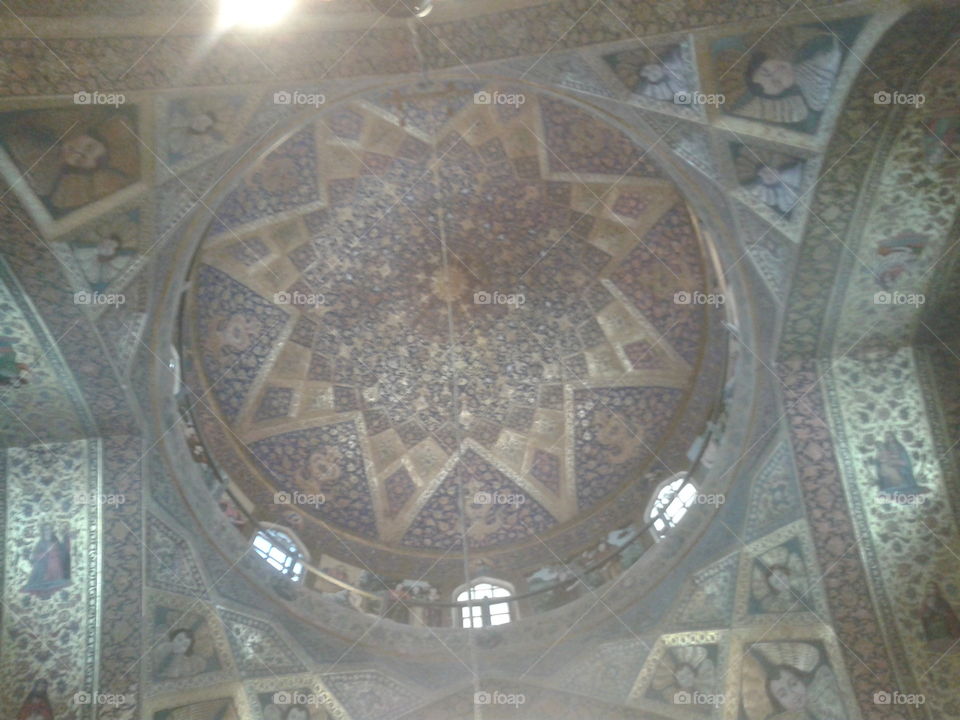 Ceiling, Mosaic, Pattern, Dome, Decoration