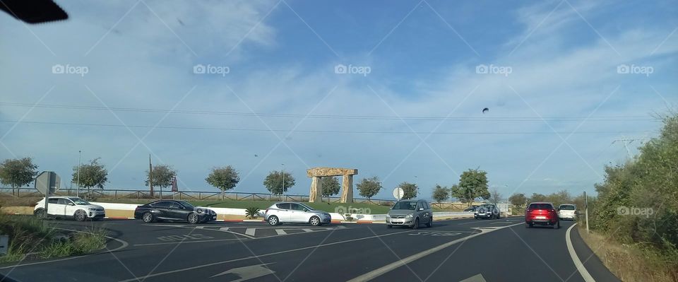 Dolmen en rotonda