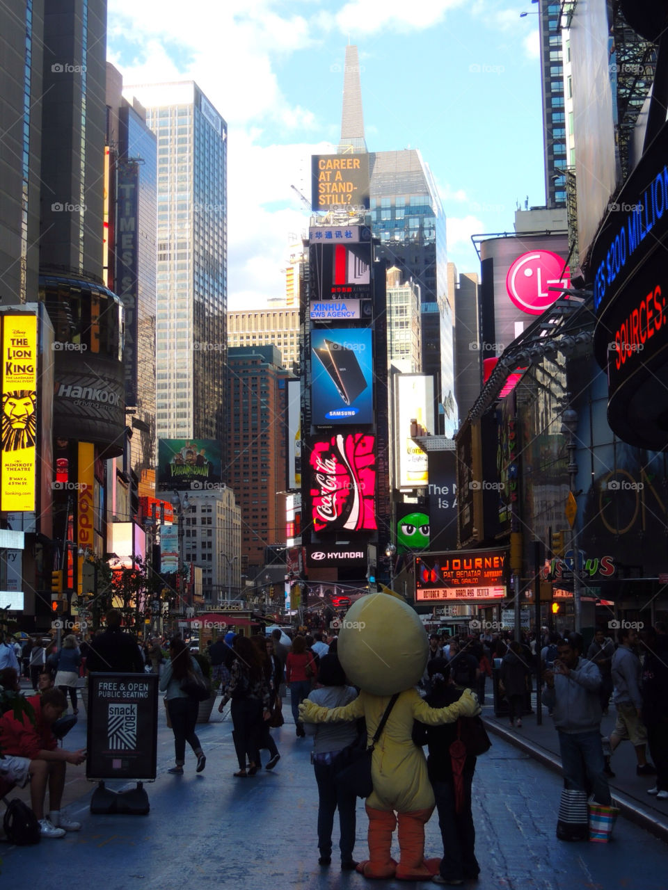 people crowds skyscrapers billboards by graham.harris