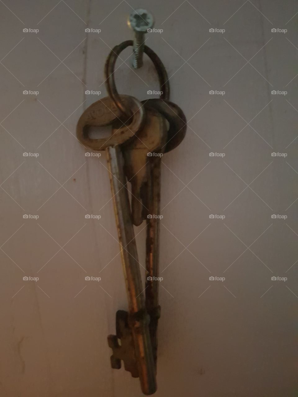 Old rusty keys
