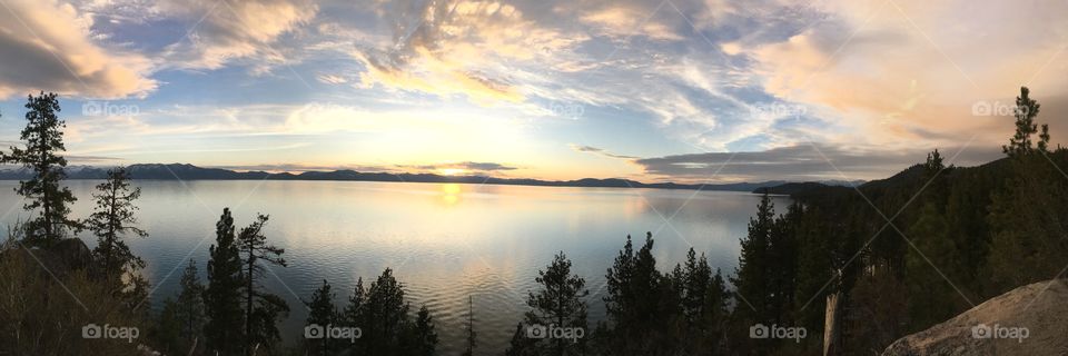 Beautiful Lake sunset 