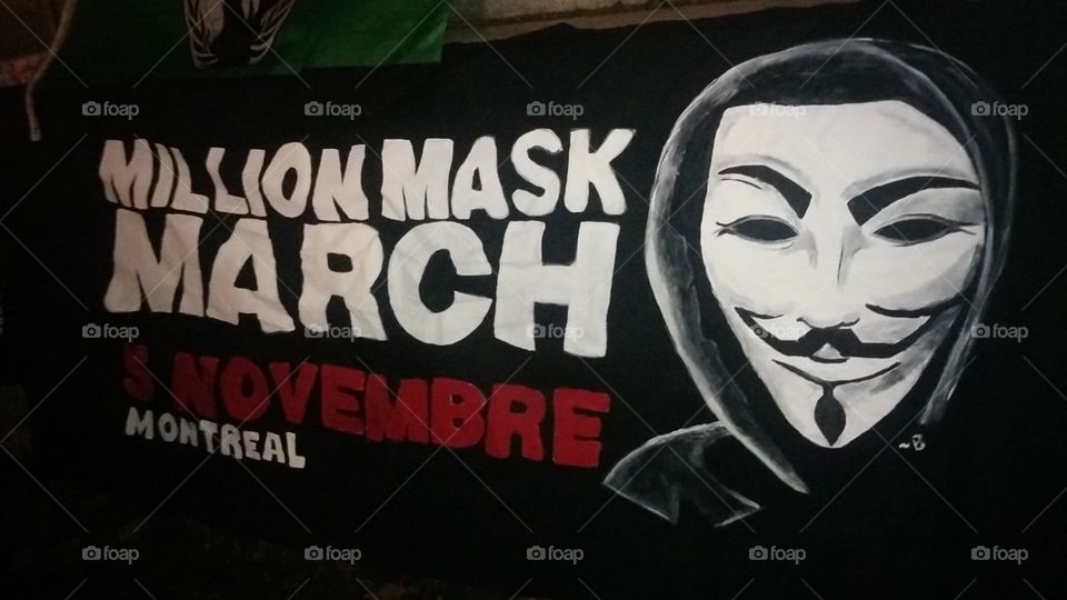 Million Mask March Montreal