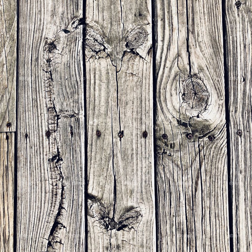 Wooden bridge boards