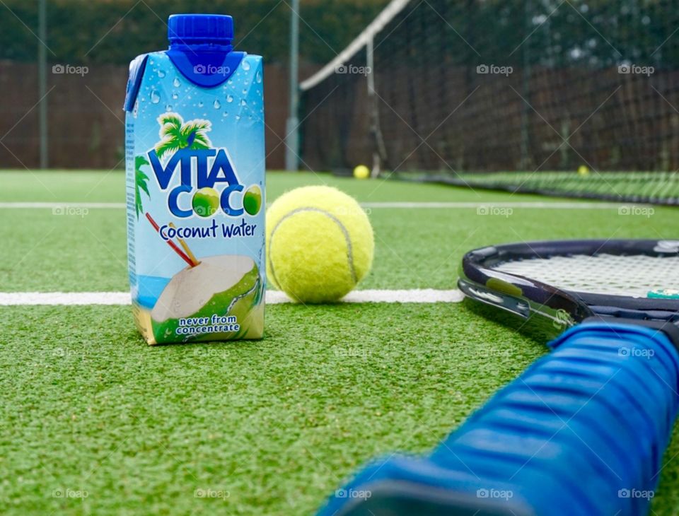 Vita Coco Coconut Water at the tennis club 