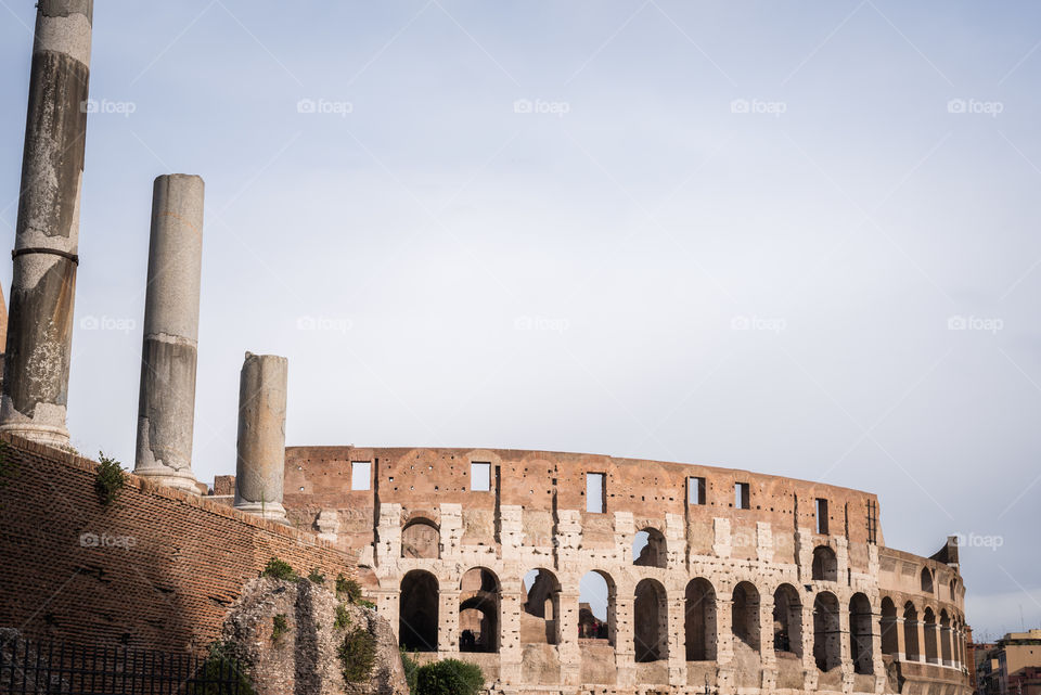 Ruins to the Coliseum in Rome 