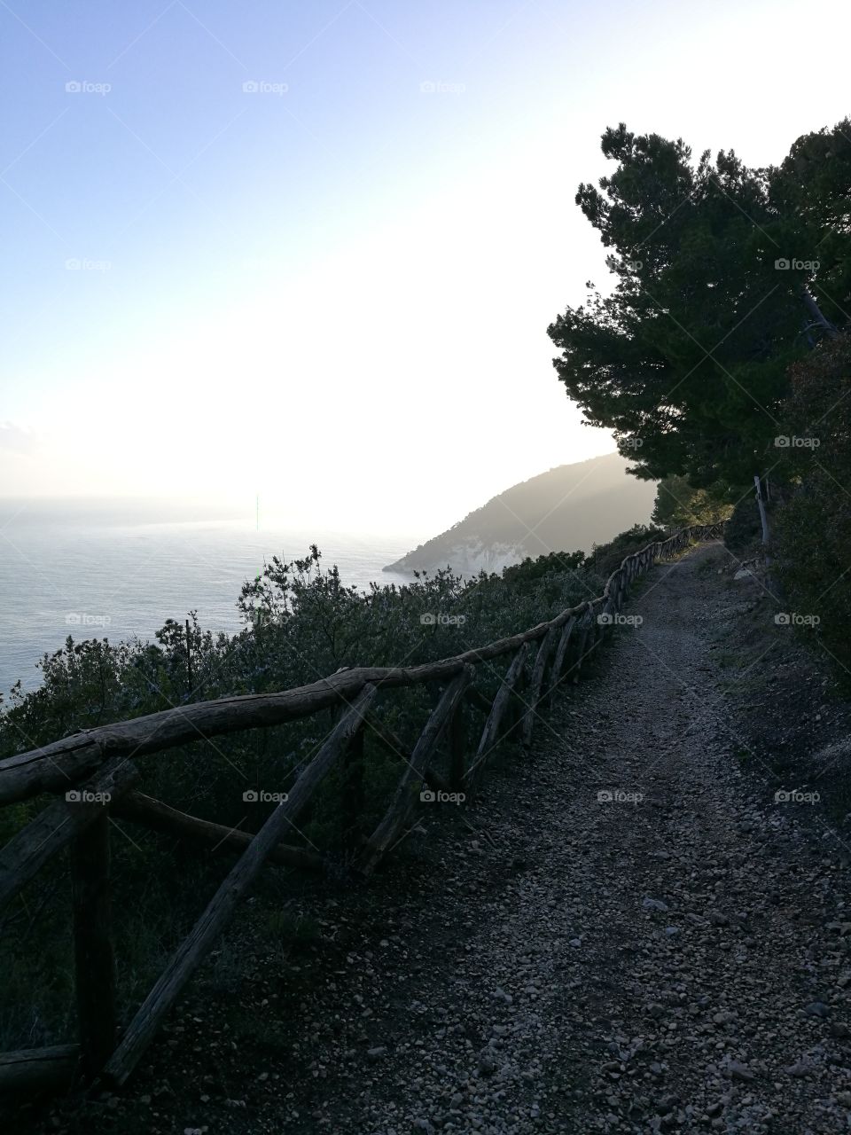 A mysterious path along the sea