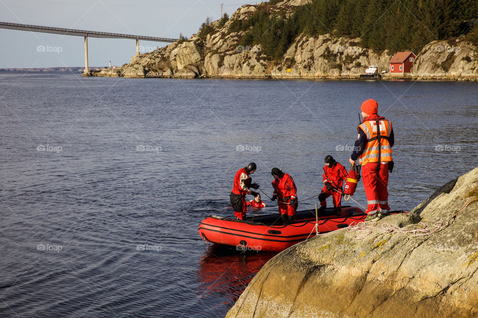 Rescue team. 