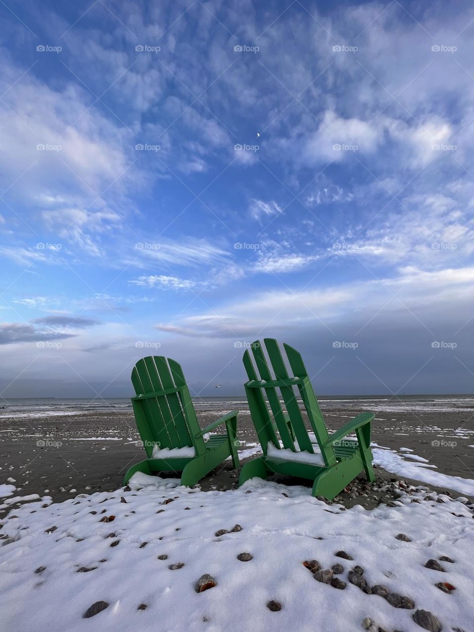 Cool winter time near the sea