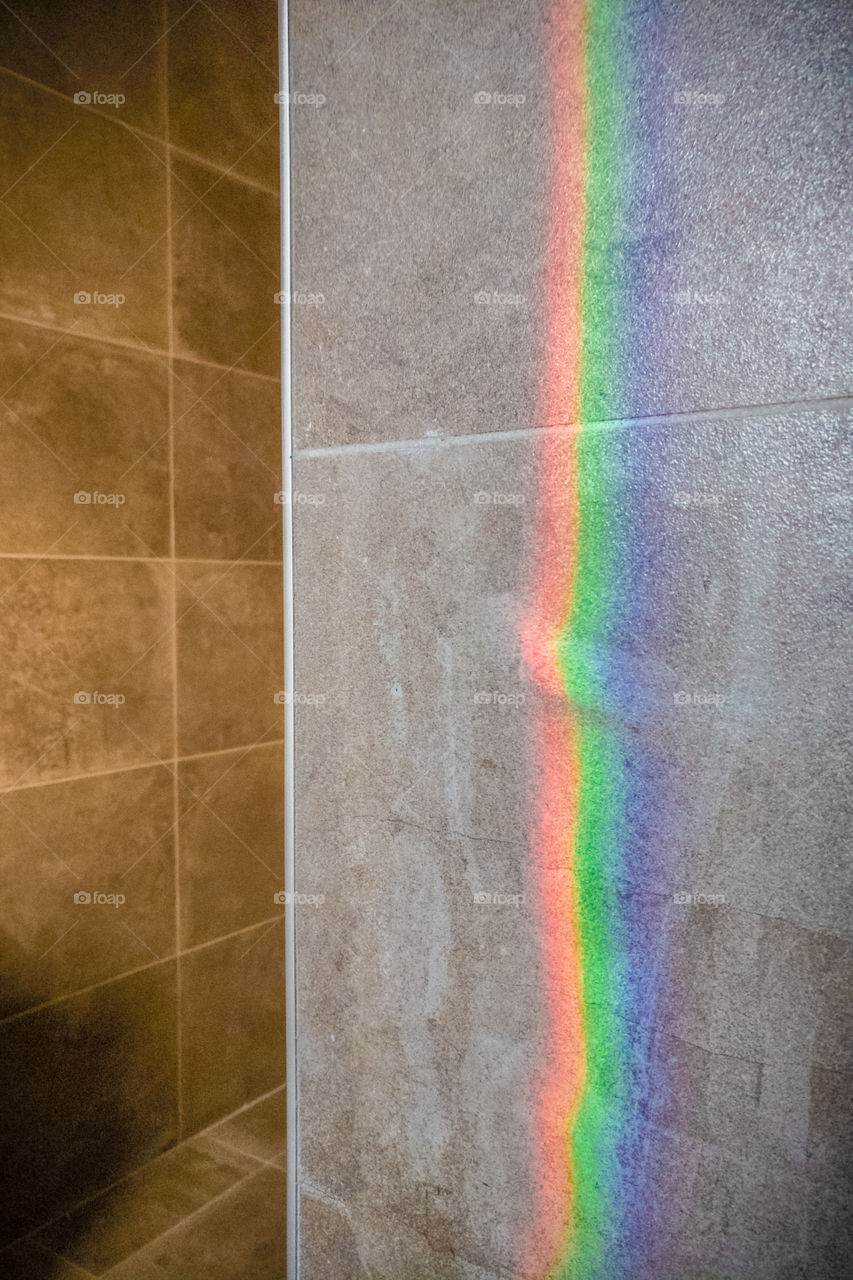 rainbow colors on my wall